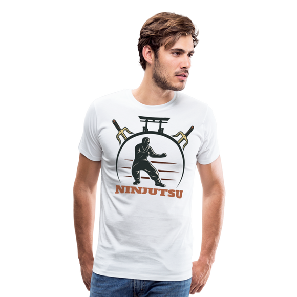 Ninjutsu | Men's Premium T-Shirt - white