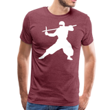 Ninja IX | Men's Premium T-Shirt - heather burgundy