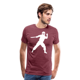 Ninja VII | Men's Premium T-Shirt - heather burgundy