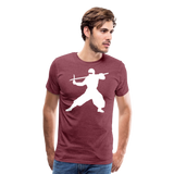 Ninja VIII | Men's Premium T-Shirt - heather burgundy