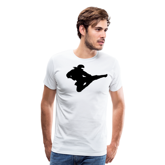 Ninja IV | Men's Premium T-Shirt - white