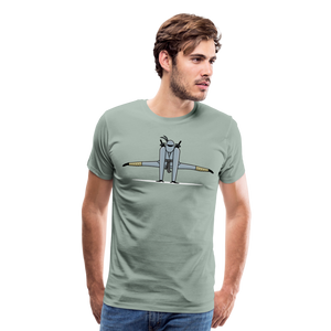 Ninja I | Men's Premium T-Shirt - steel green