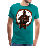 Gas Mask Soldier II | Men's Premium T-Shirt - teal