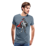 Knight II | Men's Premium T-Shirt - steel blue