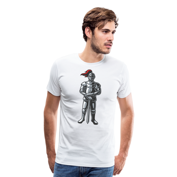 Knight I | Men's Premium T-Shirt - white