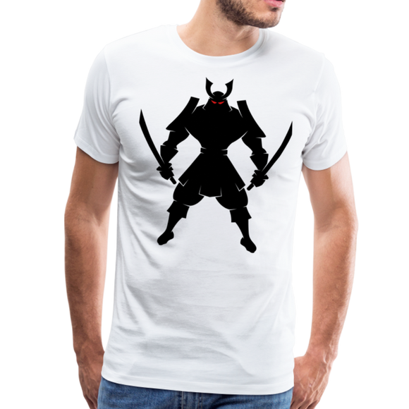 Evil Samurai | Men's Premium T-Shirt - white