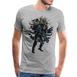 Futuristic Viking Soldier | Men's Premium T-Shirt - heather gray