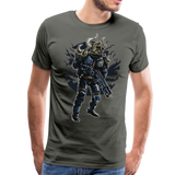 Futuristic Viking Soldier | Men's Premium T-Shirt - asphalt gray