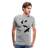 Flock Of Crows I | Men's Premium T-Shirt - heather gray