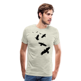 Flock Of Crows I | Men's Premium T-Shirt - heather oatmeal