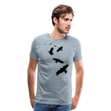 Flock Of Crows I | Men's Premium T-Shirt - heather ice blue