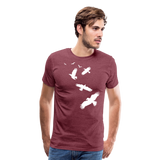 Flock Of Crows II | Men's Premium T-Shirt - heather burgundy