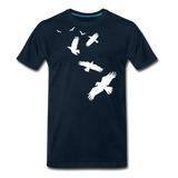 Flock Of Crows II | Men's Premium T-Shirt - deep navy