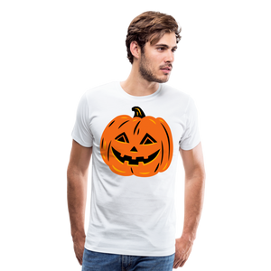 Scary Pumpkin | Men's Premium T-Shirt - white