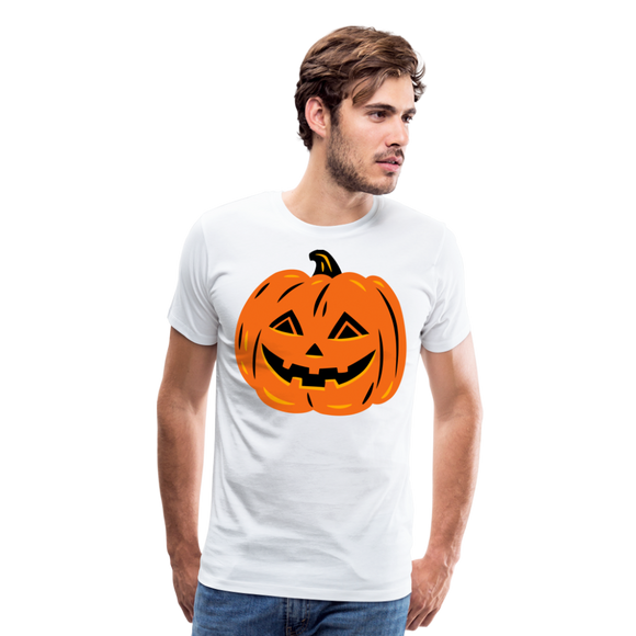 Scary Pumpkin | Men's Premium T-Shirt - white