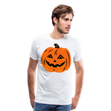 Scary Pumpkin | Men's Premium T-Shirt - white