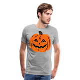 Scary Pumpkin | Men's Premium T-Shirt - heather gray