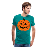 Scary Pumpkin | Men's Premium T-Shirt - teal