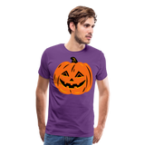 Scary Pumpkin | Men's Premium T-Shirt - purple