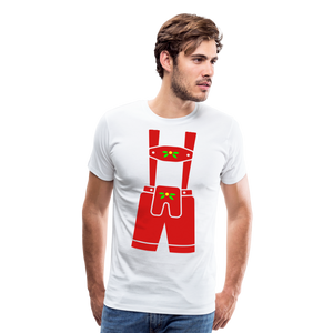 Lederhosen | Men's Premium T-Shirt - white