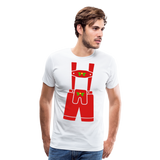 Lederhosen | Men's Premium T-Shirt - white