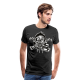 Cross Bones Gasmask | Men's Premium T-Shirt - black