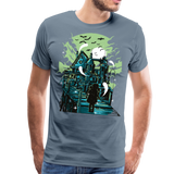 Haunted House | Men's Premium T-Shirt - steel blue