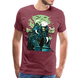 Haunted House | Men's Premium T-Shirt - heather burgundy