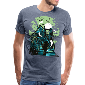 Haunted House | Men's Premium T-Shirt - heather blue