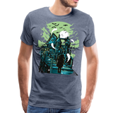 Haunted House | Men's Premium T-Shirt - heather blue