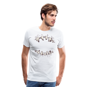 Monster's Mouth | Men's Premium T-Shirt - white