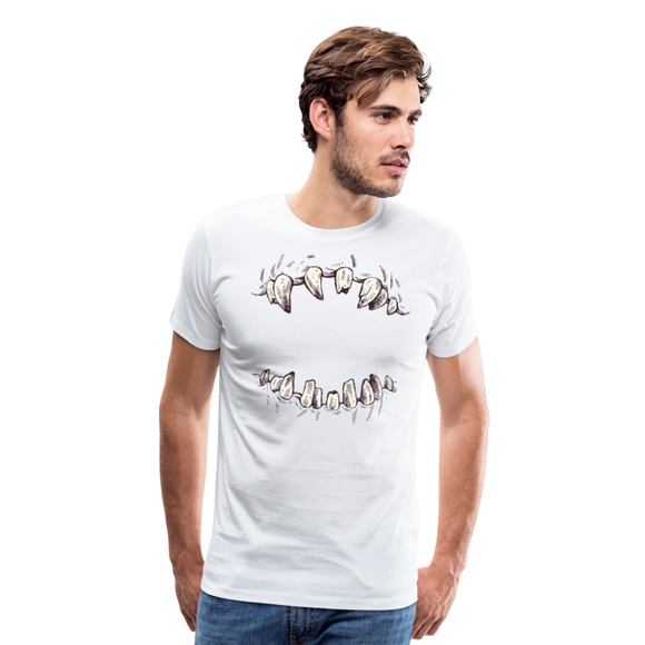 Monster's Mouth | Men's Premium T-Shirt - white