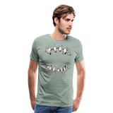 Monster's Mouth | Men's Premium T-Shirt - steel green