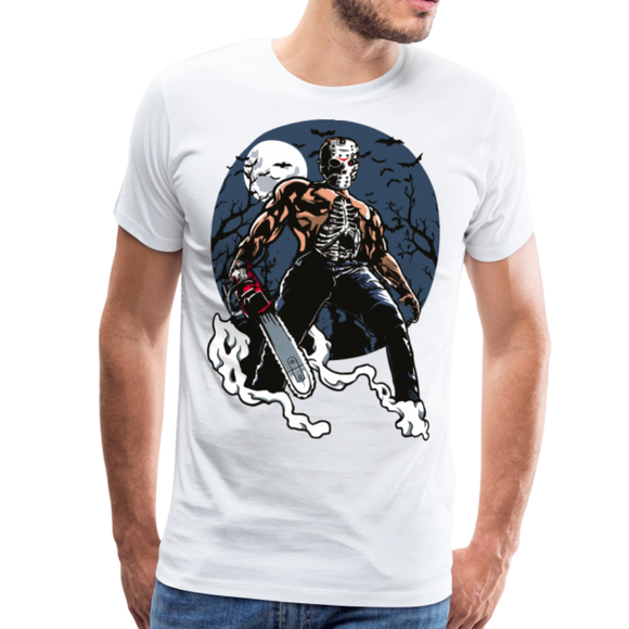 Chainsaw Killer | Men's Premium T-Shirt - white