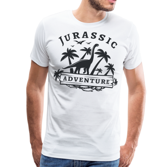 Jurassic Adventure | Men's Premium T-Shirt - white