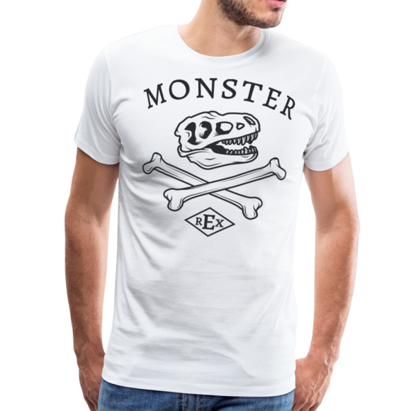 Monster Rex | Men's Premium T-Shirt - white