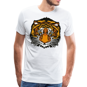 Tiger Head I | Men's Premium T-Shirt - white