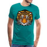 Tiger Head I | Men's Premium T-Shirt - teal