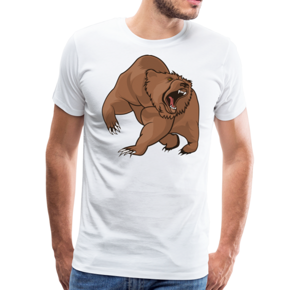 Brown Bear | Men's Premium T-Shirt - white