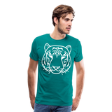 Tiger Tattoo II | Men's Premium T-Shirt - teal