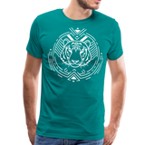 Tiger Logo I | Men's Premium T-Shirt - teal