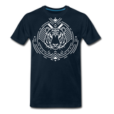 Tiger Logo I | Men's Premium T-Shirt - deep navy