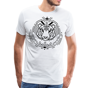 Tiger Logo I | Men's Premium T-Shirt - white