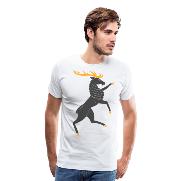 Deer Crest | Men's Premium T-Shirt - white