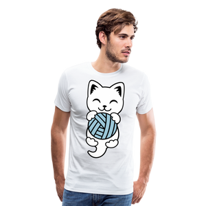 Kitten I | Men's Premium T-Shirt - white