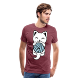 Kitten I | Men's Premium T-Shirt - heather burgundy