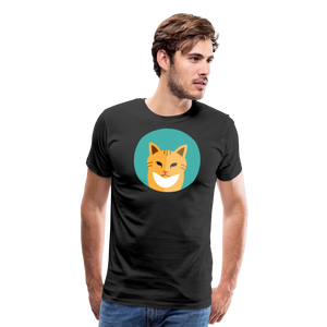 Cat's Portrait | Men's Premium T-Shirt - black