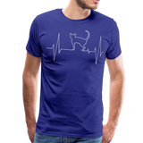 My Heart Beats For My Cat II | Men's Premium T-Shirt - royal blue