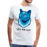 Yes We Cat | Men's Premium T-Shirt - white