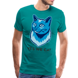 Yes We Cat | Men's Premium T-Shirt - teal